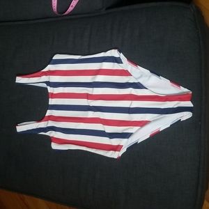 2/$25 or 3/$30 CABANA DEL SOL Striped One Piece Swimsuit SzM